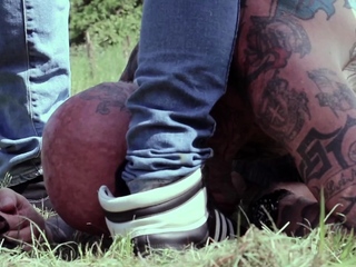 Master Aaron And Dave The Pig Got Their Asses Pound Hard